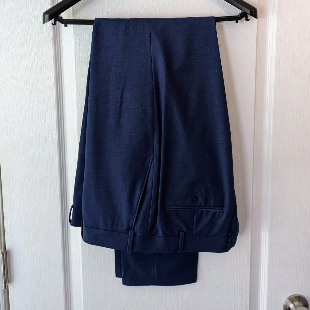 Calvin Klein Skinny-Fit Men's Suit Pants, Blue